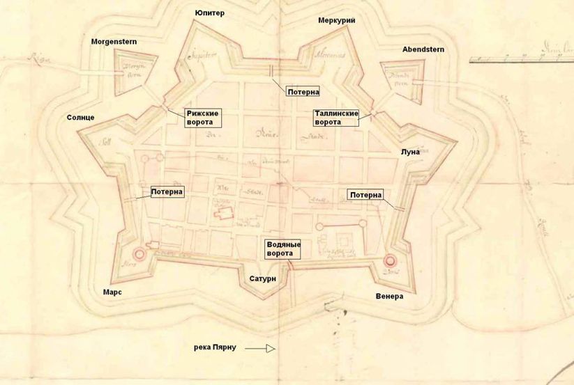 план Пярну 1686